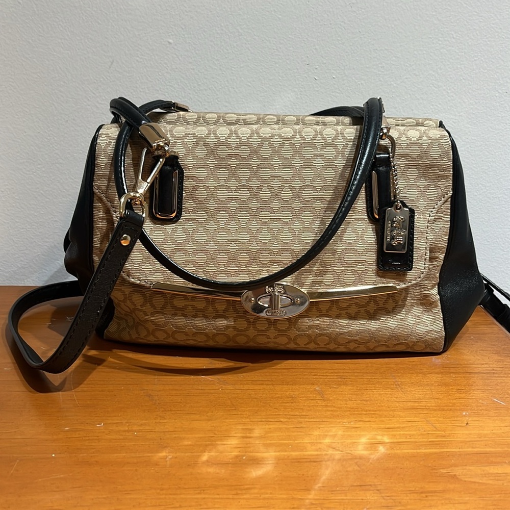Coach signature op art satchel